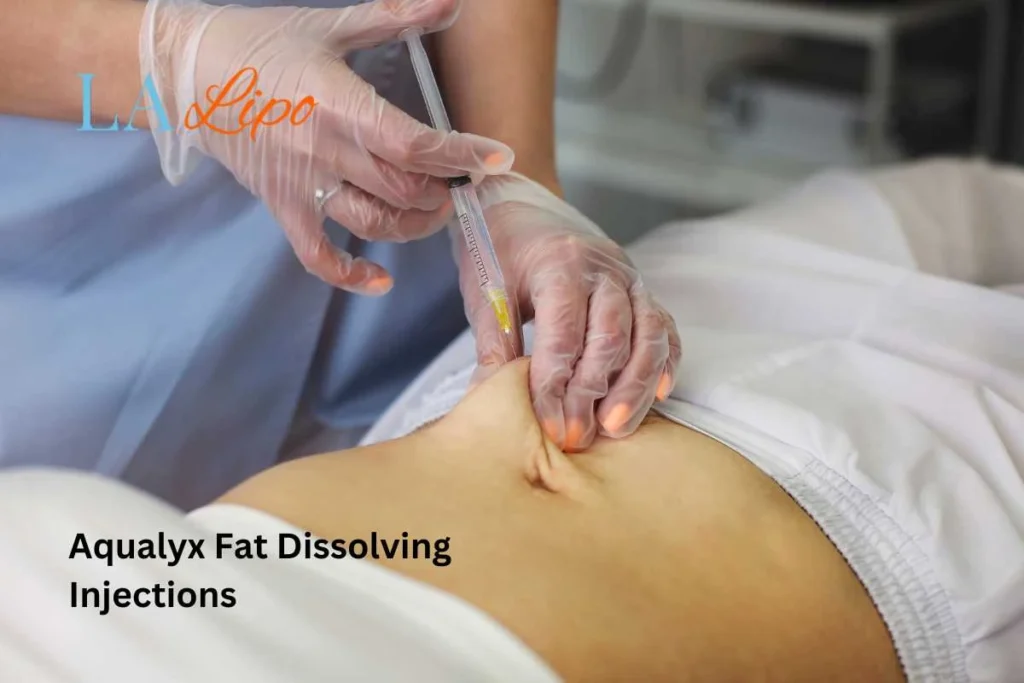 woman having fat dissolving injections Greater London (Ealing) in the stomach