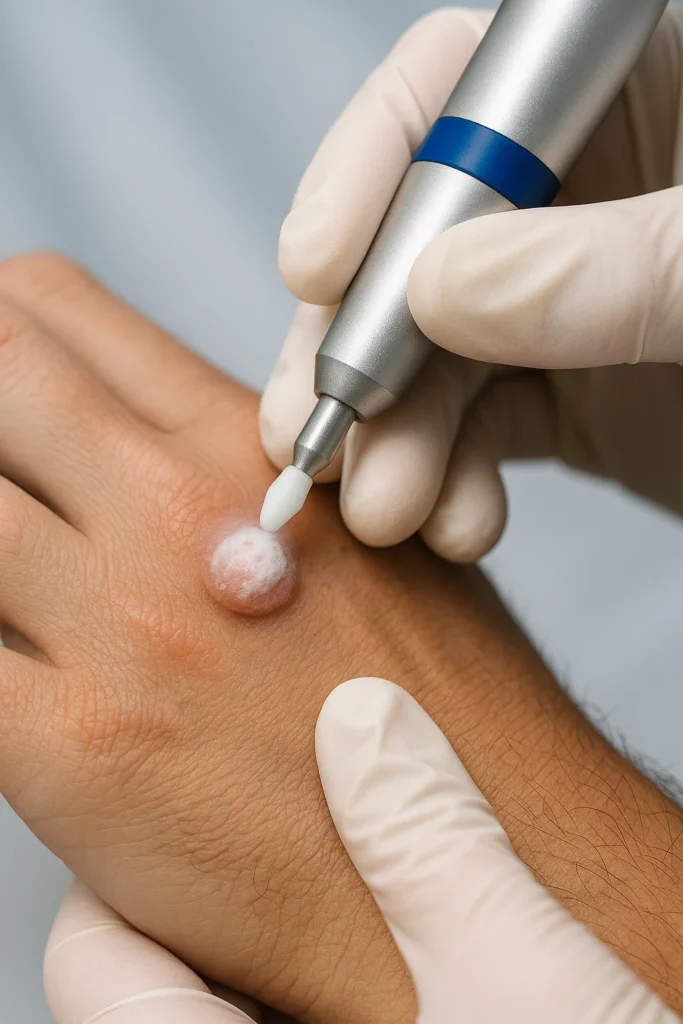 example of wart removal Greater London (Ealing) using cryopen