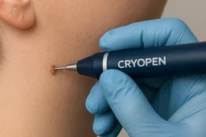 Person receiving skin tag removal Greater London (Ealing)
