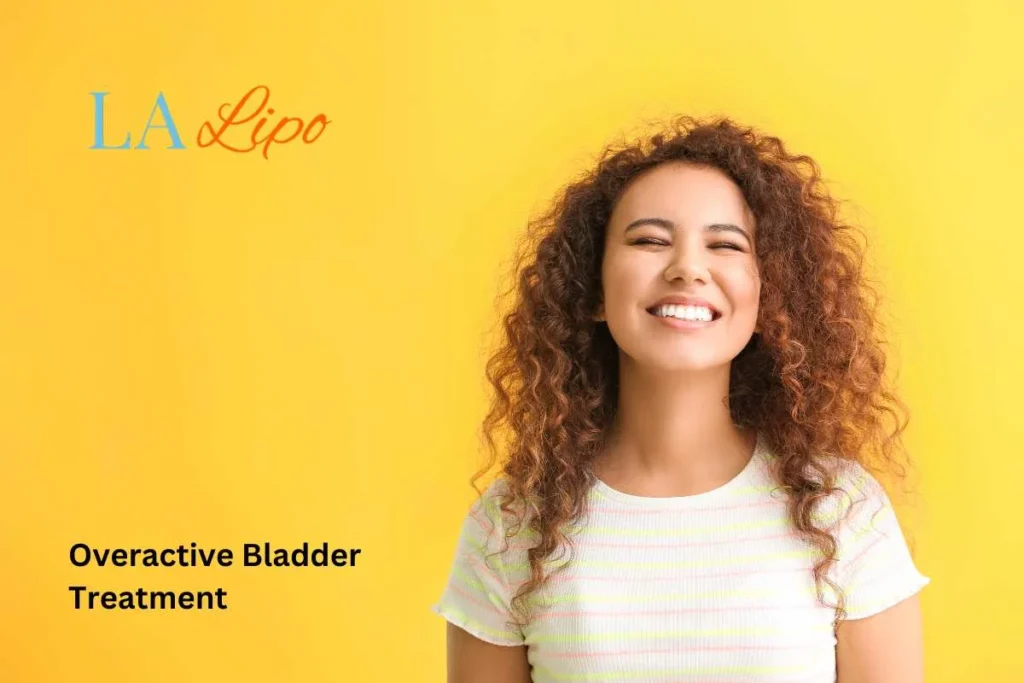 woman smiling about overactive bladder treatment Greater London (Ealing) solutions